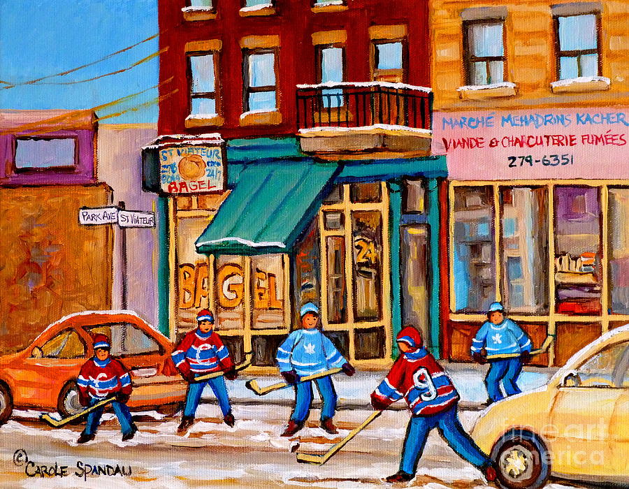 Montreal Paintings #5 Painting by Carole Spandau