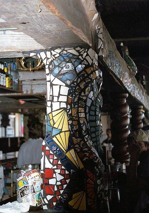 Mosaic Pillar #6 Ceramic Art by Charles Lucas