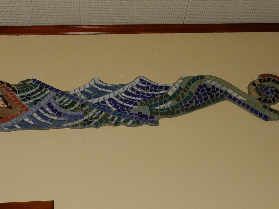 Mosaic River of Tile #6 Ceramic Art by Charles Lucas