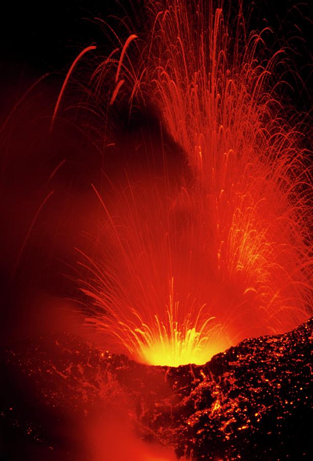 Mount Etna Volcano Erupting #6 Photograph by Jeremy Bishop/science Photo Library
