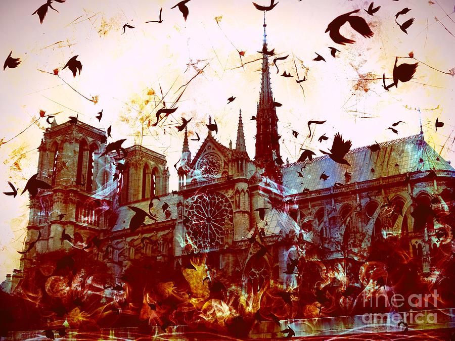 Notre Dame de Paris #6 Digital Art by Marina McLain