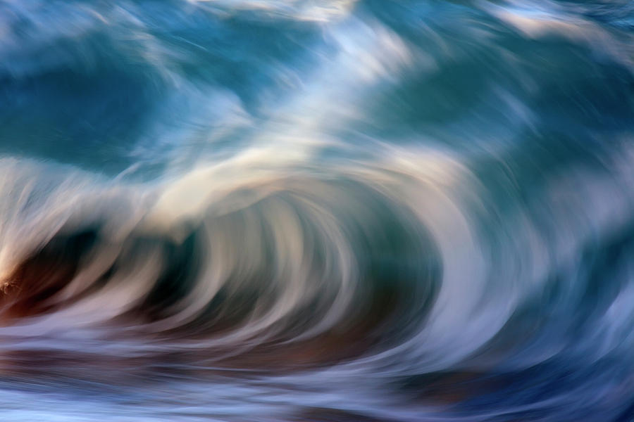 Ocean Wave Blurred By Motion  Hawaii #6 Photograph by Vince Cavataio