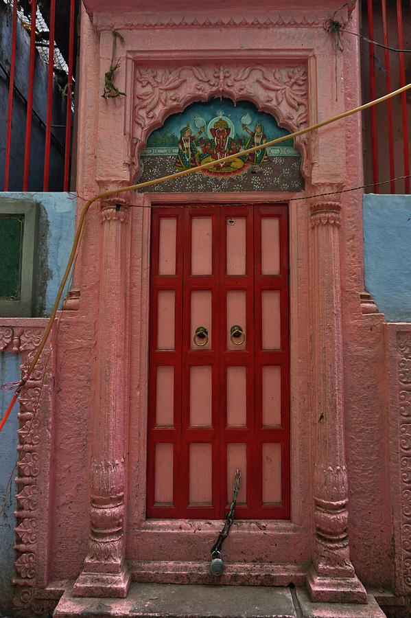 Old Doors India, Varanasi Photograph by Stereostok