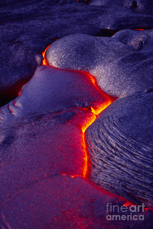 Hawaii Volcanoes National Park Photograph - Pahoehoe Lava, Kilauea Volcano, Hawaii #6 by Douglas Peebles