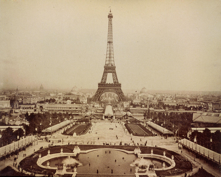 Paris Eiffel Tower, 1889 #6 Photograph by Granger