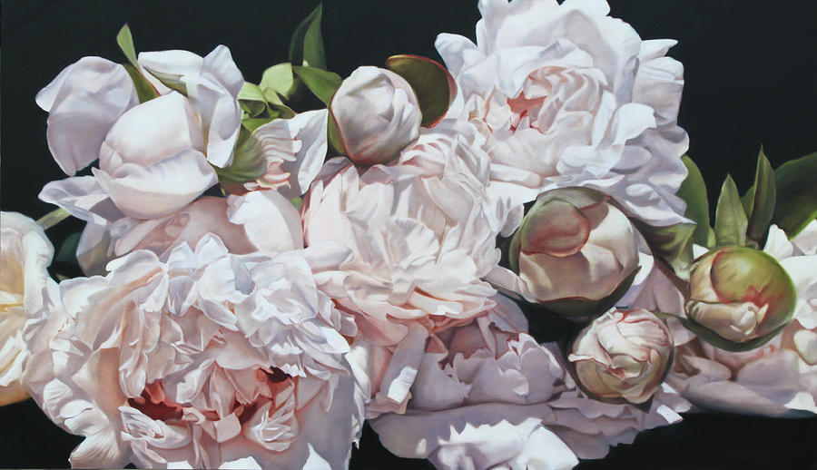 Peonies Painting by Thomas Darnell