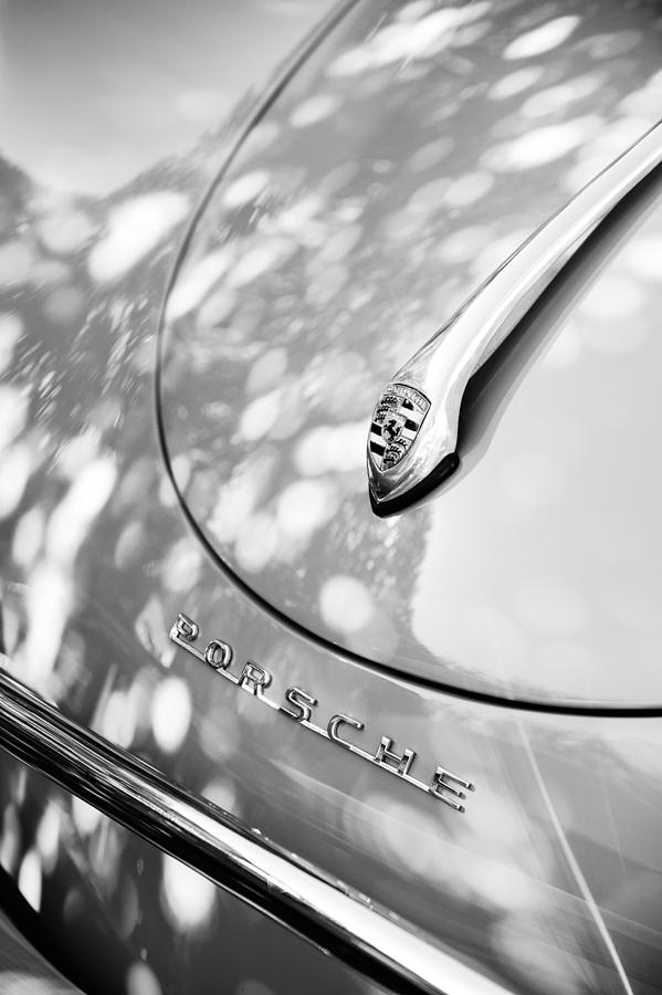Porsche 1600 Super Hood Emblem #6 Photograph by Jill Reger