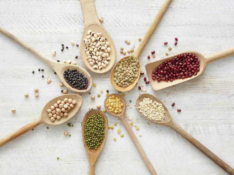 Pulses On Wooden Spoons Photograph by Science Photo Library - Fine Art ...