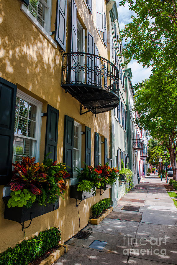 Rainbow Row in Downtown Charleston Photograph by Dale Powell