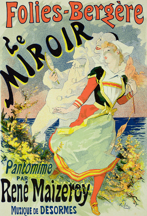 Vintage Drawing - Reproduction Of A Poster Advertising by Jules Cheret