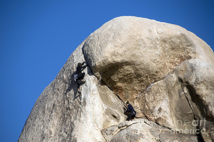 Rock Climbers, Joshua Tree Np #6 Photograph by Mark Newman