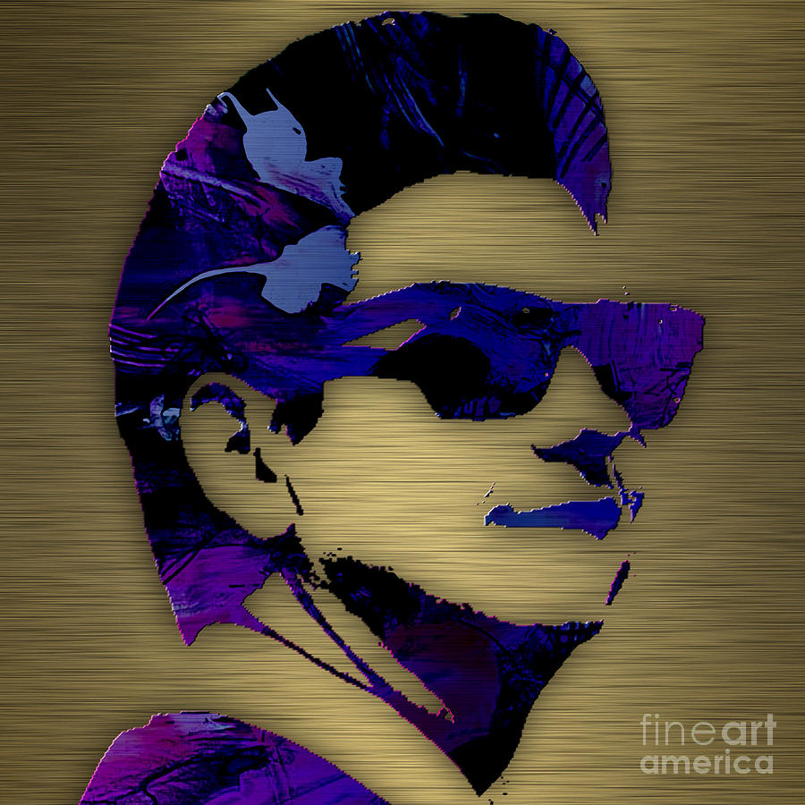 Roy Orbison Mixed Media - Roy Orbison Collection. #6 by Marvin Blaine
