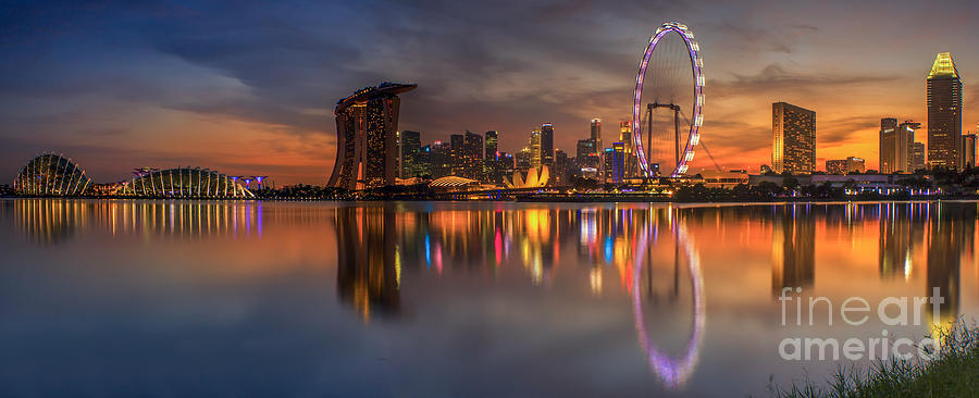 Singapore city #6 Photograph by Anek Suwannaphoom