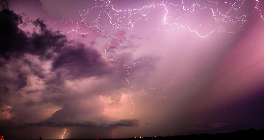 Stacked Nebraska Lightning #2 Photograph by NebraskaSC