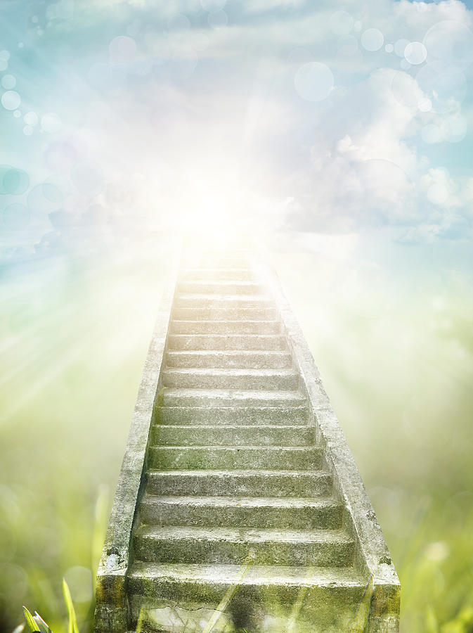 Fantasy Photograph - Stairway to heaven #6 by Les Cunliffe