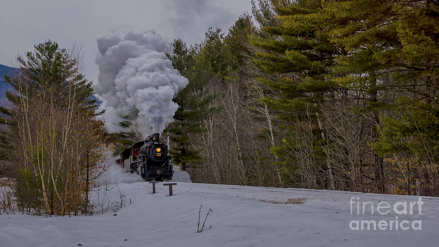 Steam In The Snow 2015 #7 Photograph by New England Photography