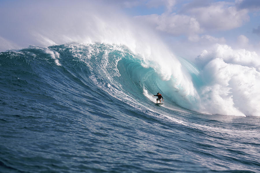 Surfer In The Sea, Maui, Hawaii, Usa #6 Photograph by Panoramic Images