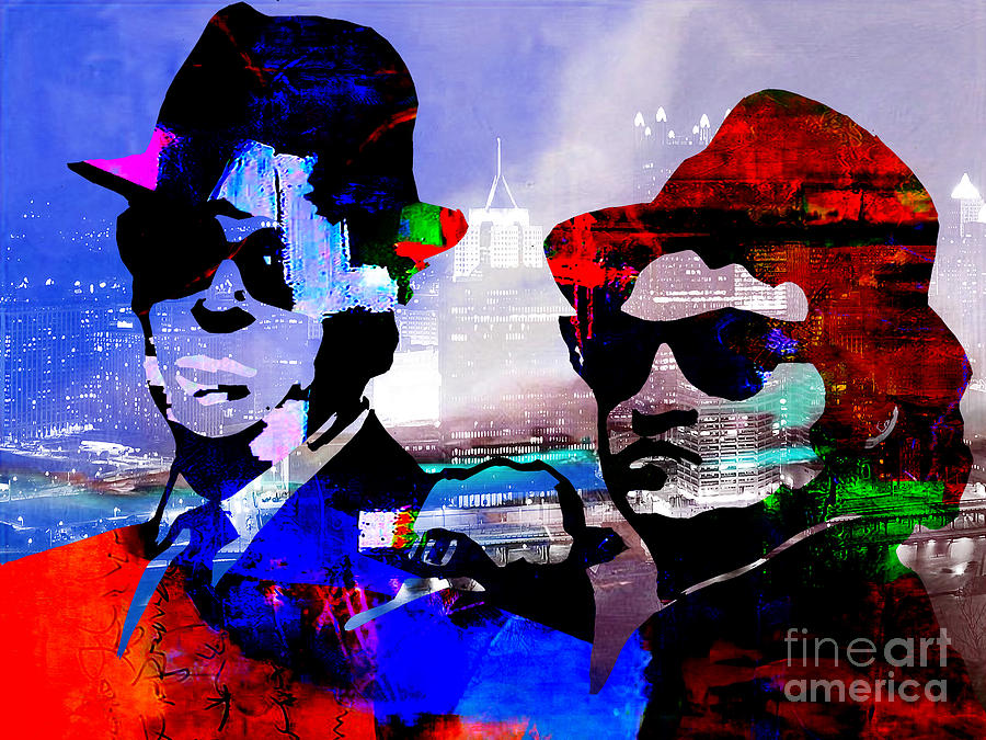 The Blues Brothers Mixed Media - The Blues Brothers #6 by Marvin Blaine