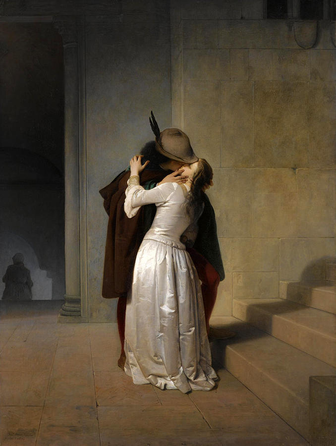 The Kiss Painting by Francesco Hayez