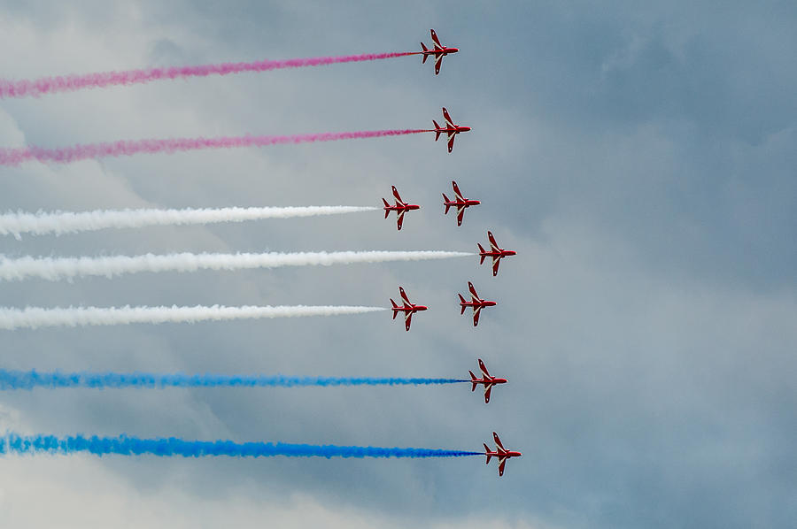 The Red Arrows #6 Photograph by Gary Eason