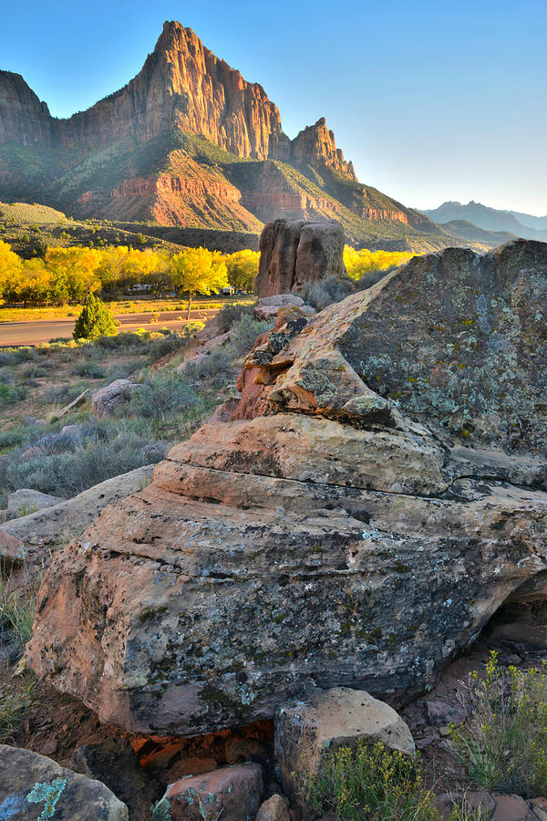 The Watchman - Zion National Park #1 Photograph by Ray Mathis