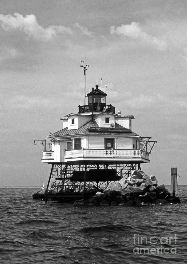 Lighthouse Photograph - Thomas Point Shoal Lighthouse #4 by Skip Willits