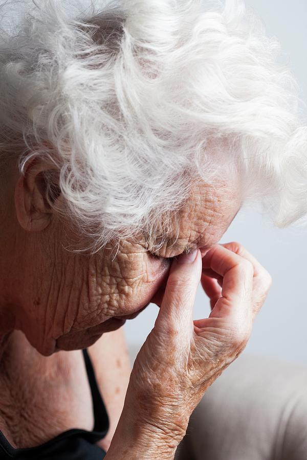 Tired Elderly Woman #6 Photograph by Cristina Pedrazzini/science Photo Library
