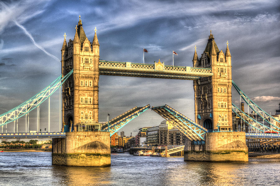Tower Bridge London opening #6 Photograph by David Pyatt