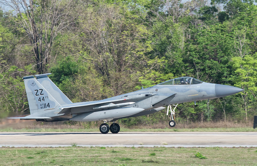 U.s. Air Force F-15c During Exercise #6 Photograph by Giovanni Colla ...