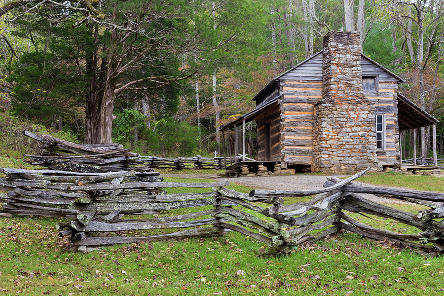 Cabin Photograph - USA, Tennessee, Great Smoky Mountains #6 by Jaynes Gallery