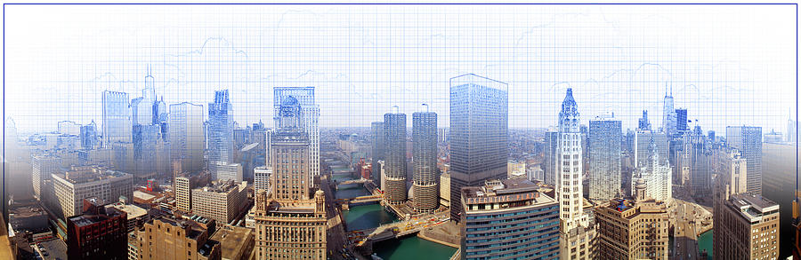 View Of Skylines In A City, Chicago #6 Photograph by Panoramic Images