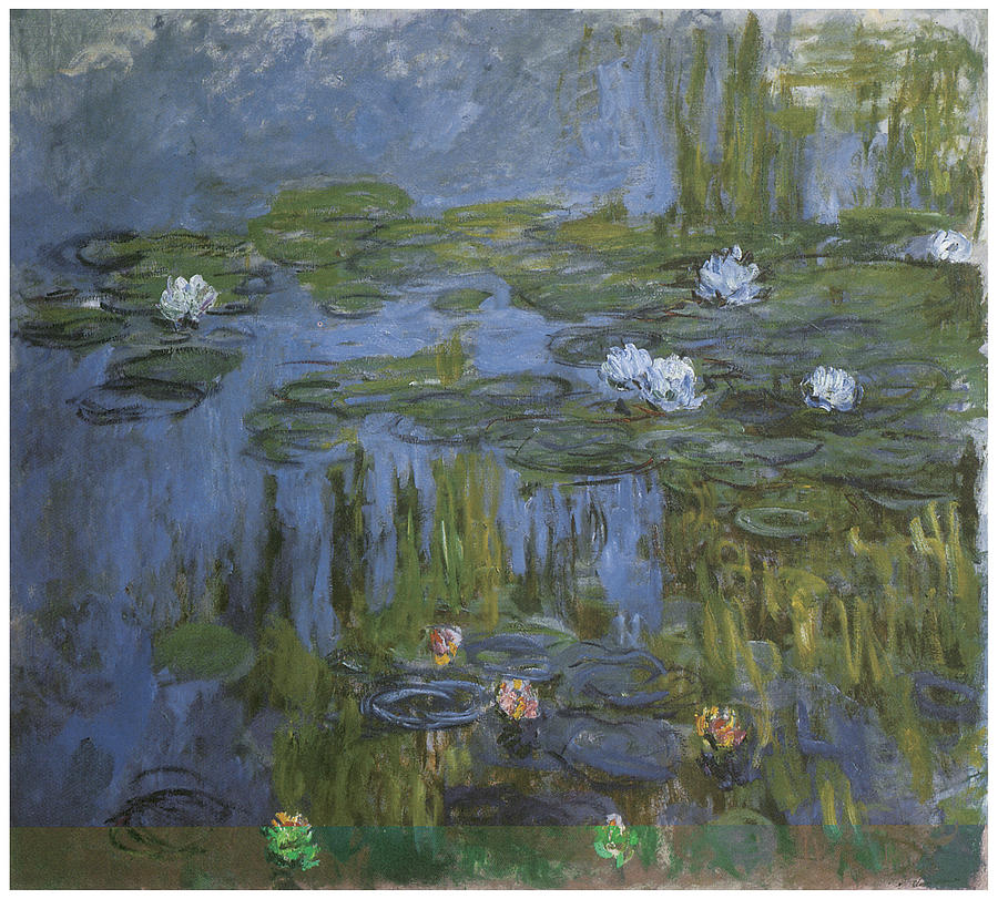 Claude Monet Painting - Water-Lilies #6 by Claude Monet