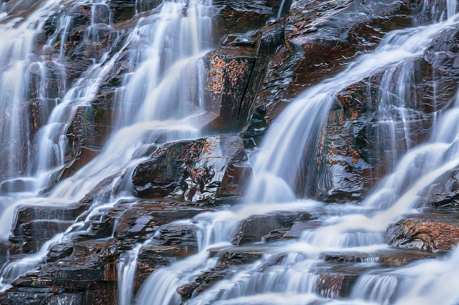 Waterfalls Mcdonald Creek Falls Glacier National Park Photograph By