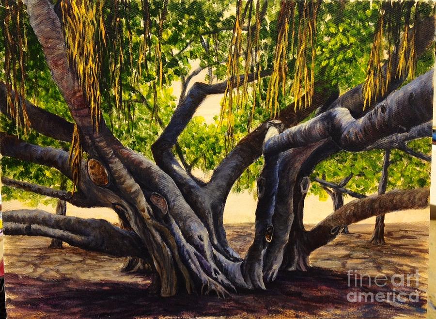 WIP Banyan Tree #6 Painting by Darice Machel McGuire