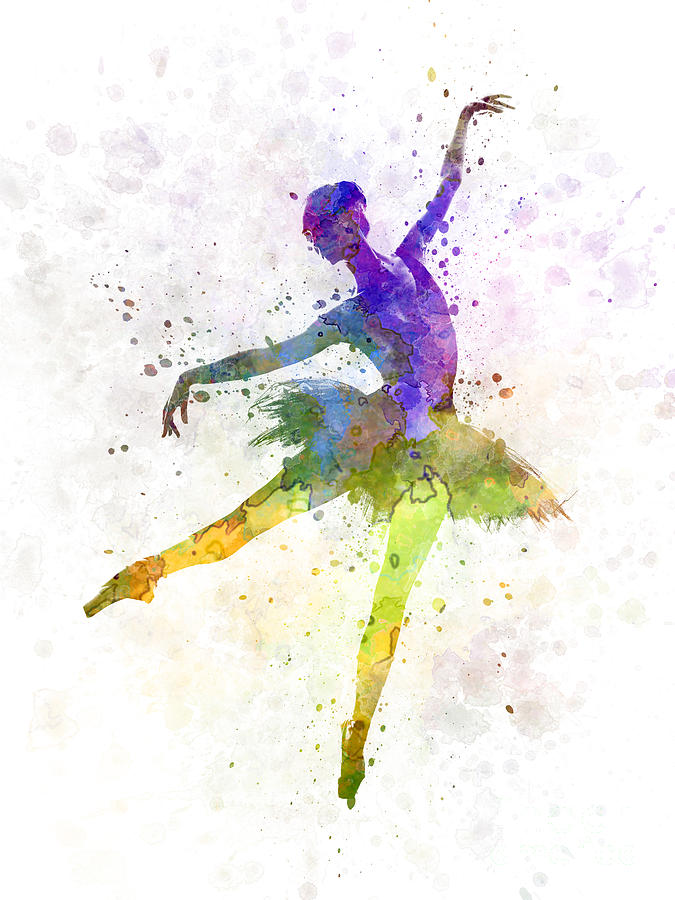 Ballerina Painting - Woman Ballerina Ballet Dancer Dancing  #7 by Pablo Romero