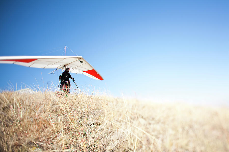 World Record Hang Glider, Bj Herring Photograph by Rich Crowder - Fine ...