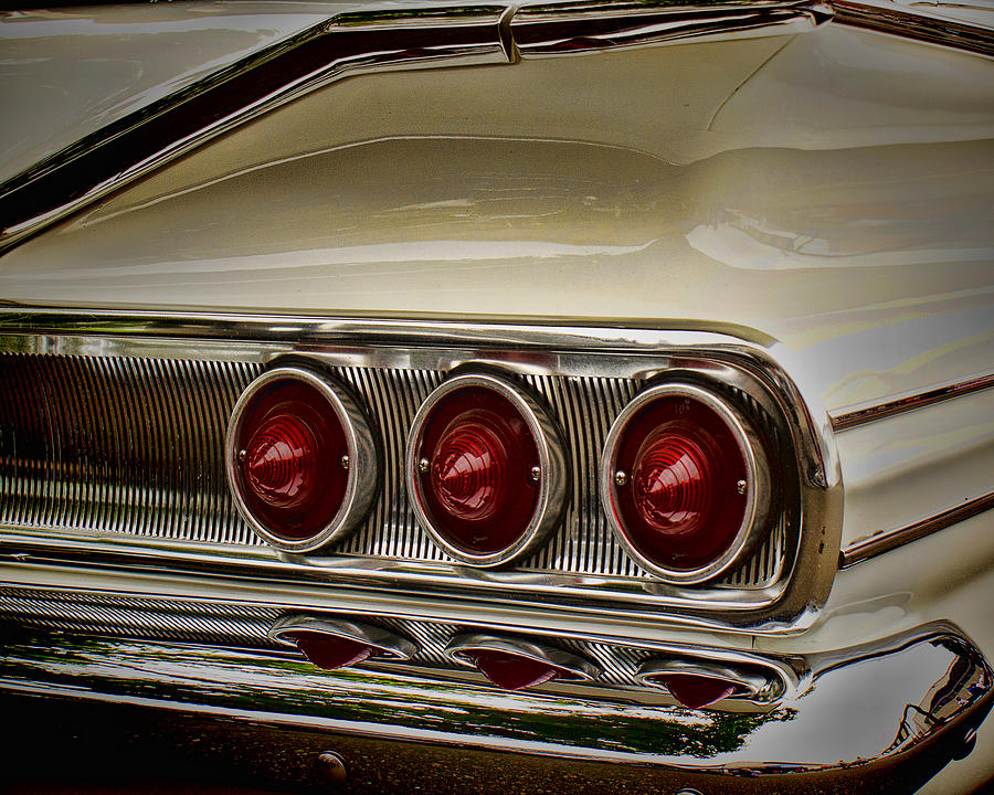 60 Chevy Tail Lights Photograph by Ron Roberts