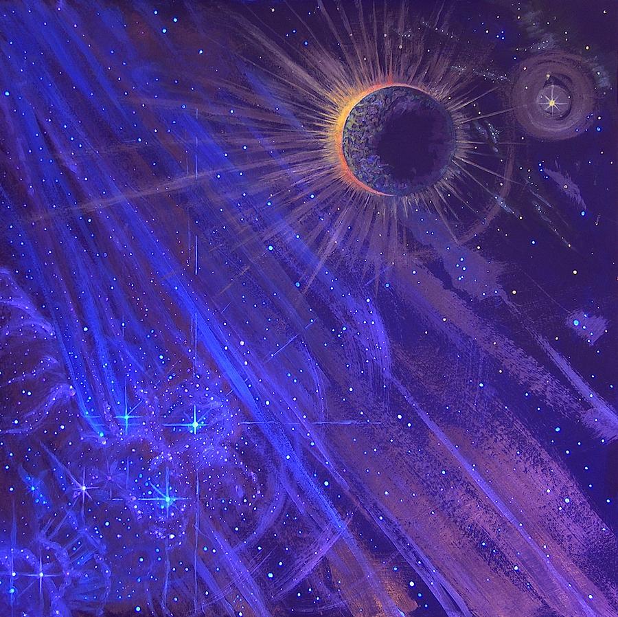 Glow In The Dark Painting - Cosmic Light Series by Len Sodenkamp Glow In The Dark Painting - Cosmic Light Series by Len Sodenkamp