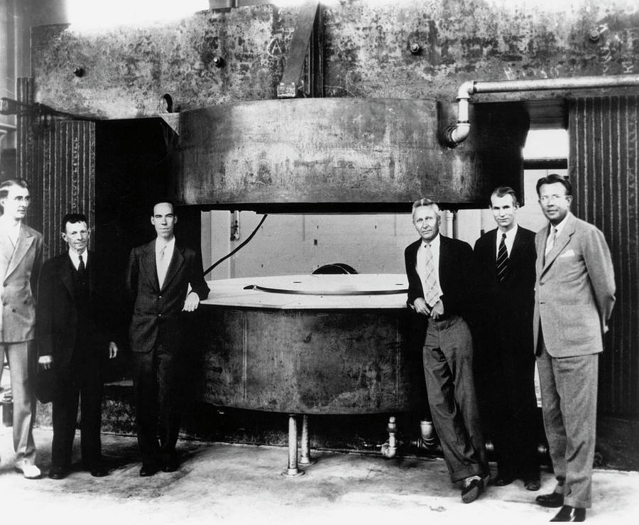 60-inch Cyclotron And Nuclear Physicists Photograph by Us Department Of Energy