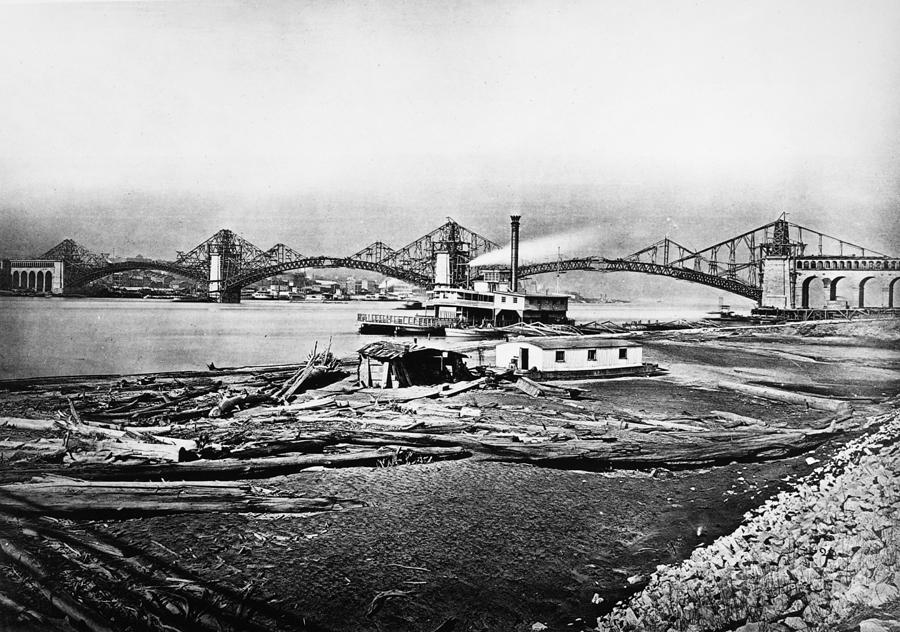St Louis Bridge #2 Photograph by Granger