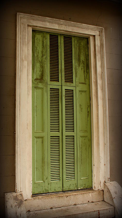 Green Door - French Quarter Photograph by Beth Vincent