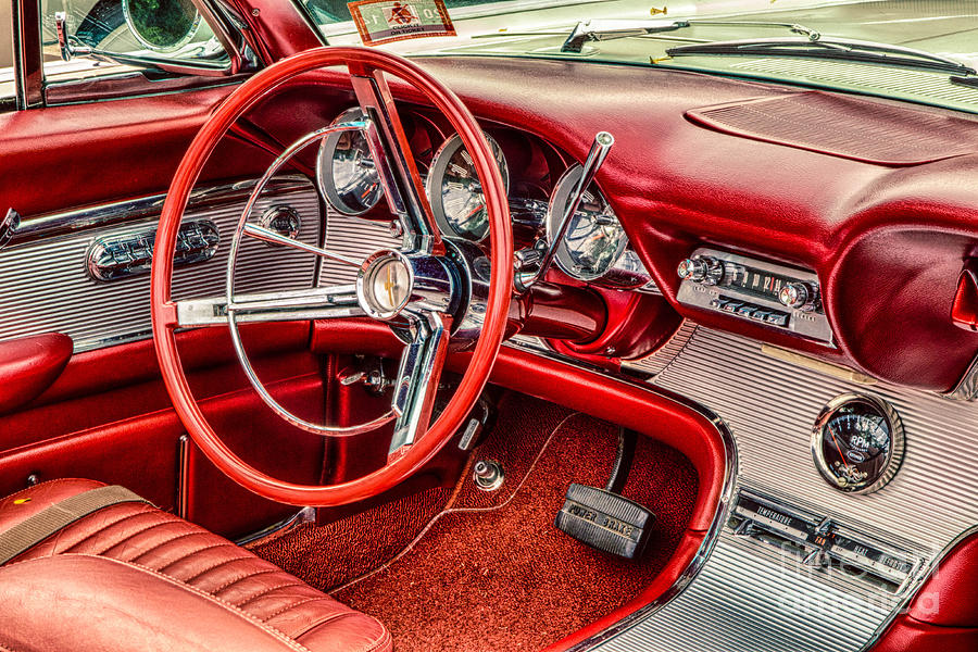 62 Thunderbird Interior Photograph by Jerry Fornarotto
