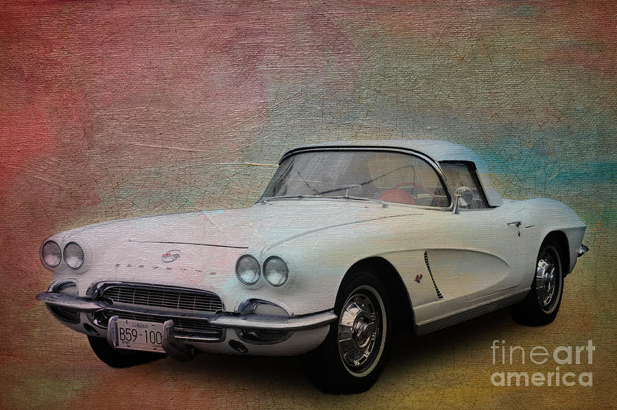 62 Vette Painted Photograph by Jim Hatch