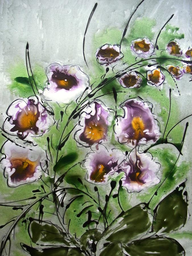Still Life Mixed Media - Heavenly Flowers #625 by Baljit Chadha