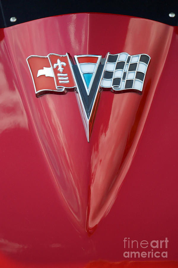 63 Corvette Emblem Photograph by Mark Dodd