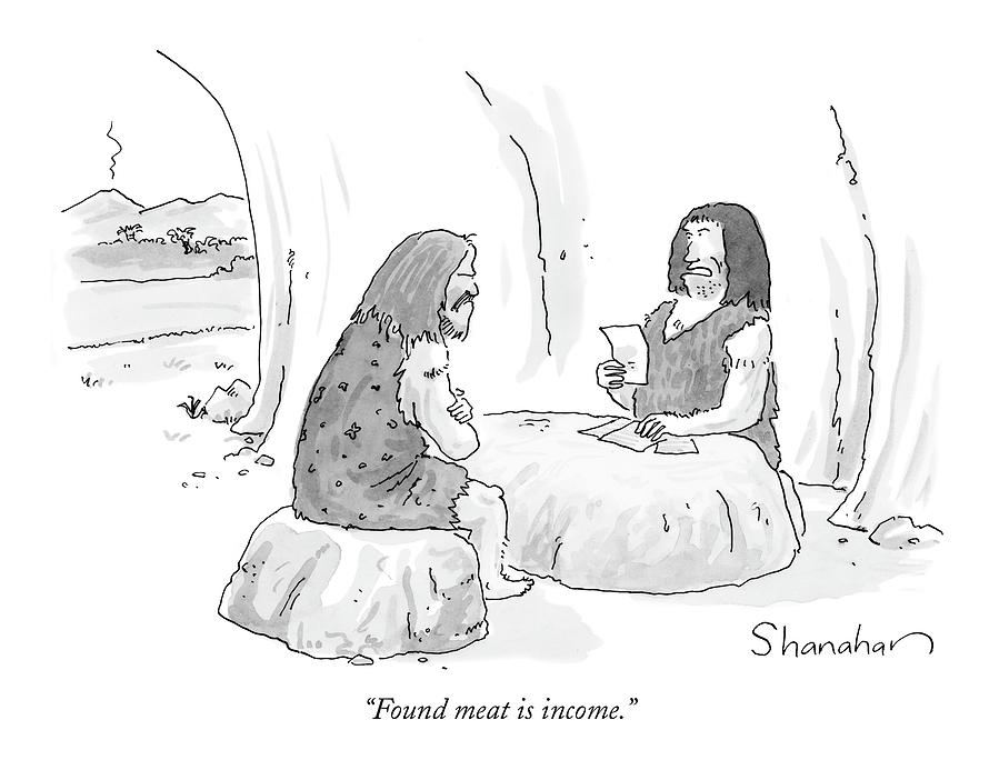Found Meat Is Income Drawing by Danny Shanahan Found Meat Is Income Drawing by Danny Shanahan