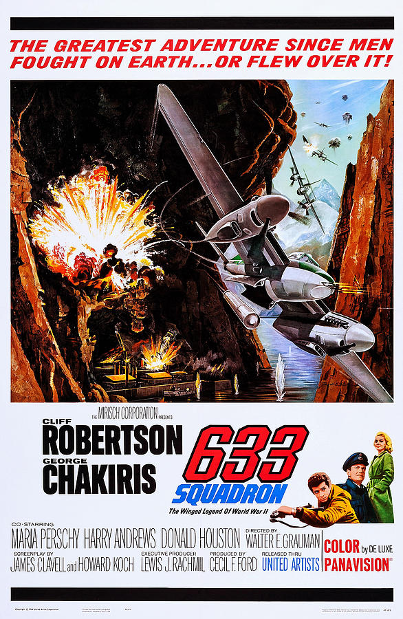 633 Squadron, Us Poster, Bottom Photograph by Everett