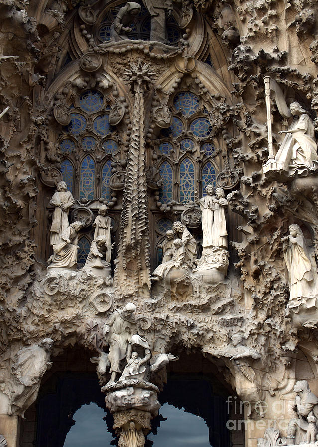 Barcelona Spain - La Sagrada Familia #64 Photograph by Gregory Dyer
