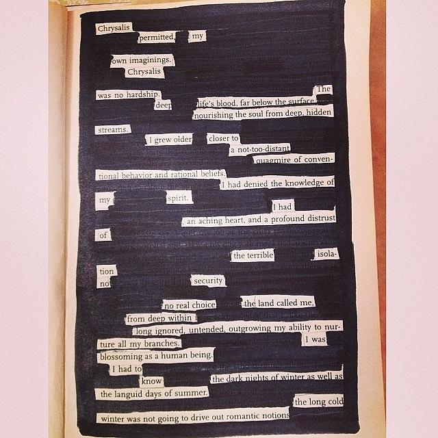 64/365 #365grateful 
blackout Poetry / #64365 Photograph by Angela Heather
