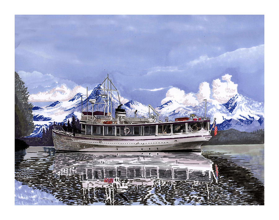  Alaska Yachting Painting by Jack Pumphrey
